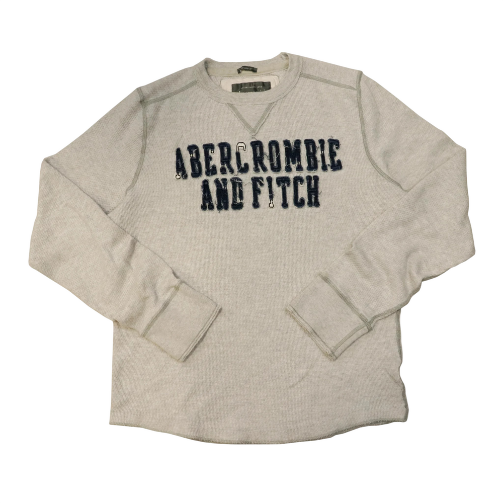 Vintage Abercrombie Grey Long Sleeve T-Shirt Size M